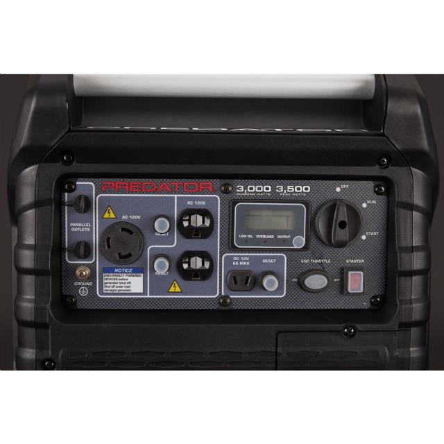 INVERTOR GENERATOR, GAS, 3,500 WATT MAX view 3