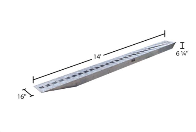 14' RAMP SET,16" WIDE 12,000 LBS MAX CAP