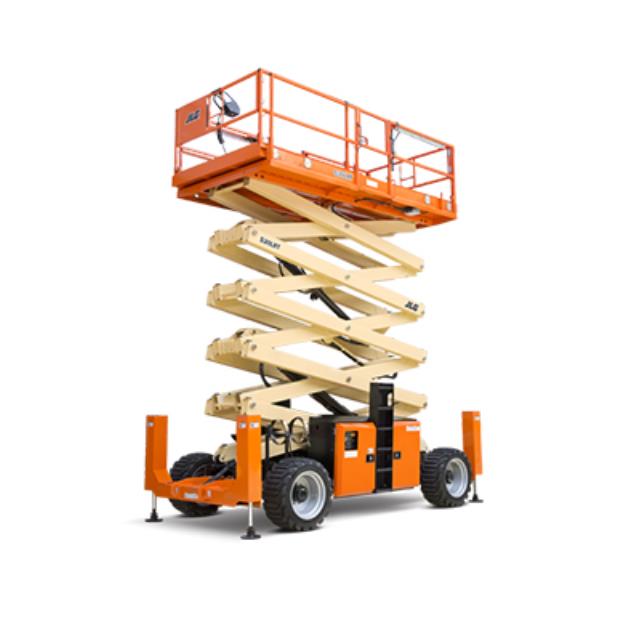 53' RT SCISSORS LIFT WITH OUTRIGGERS