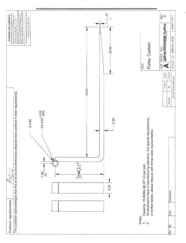 6"X72" FORK SET MAGNI,