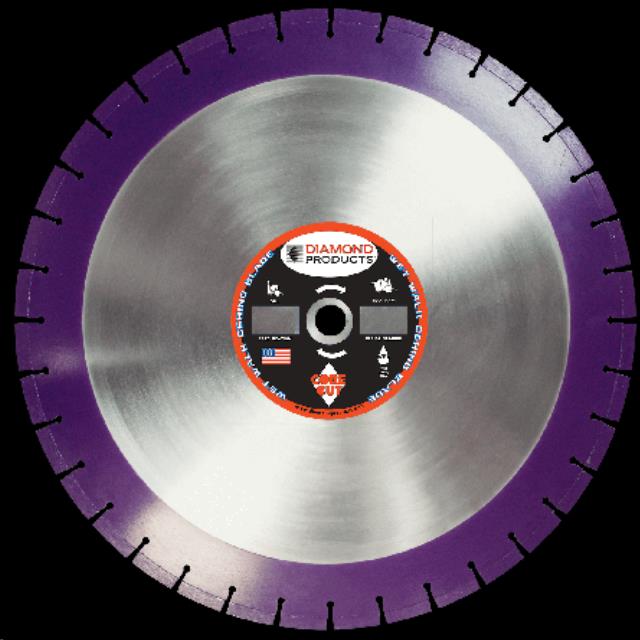 20" IMPERIAL PURPLE CURED CONCRETE BLADE