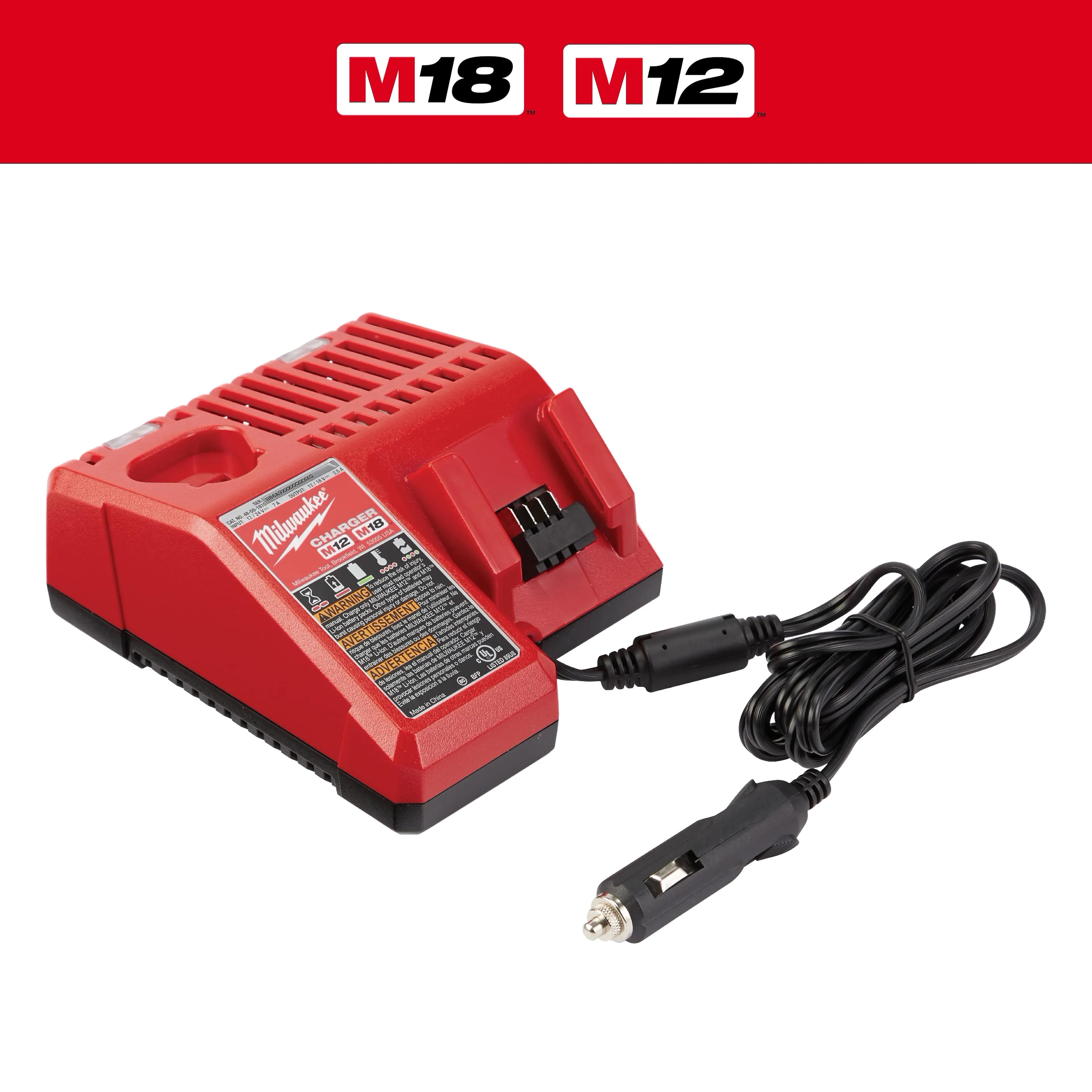 M12 & M18 MILWAUKEE BATTERY CHARGER-12VD