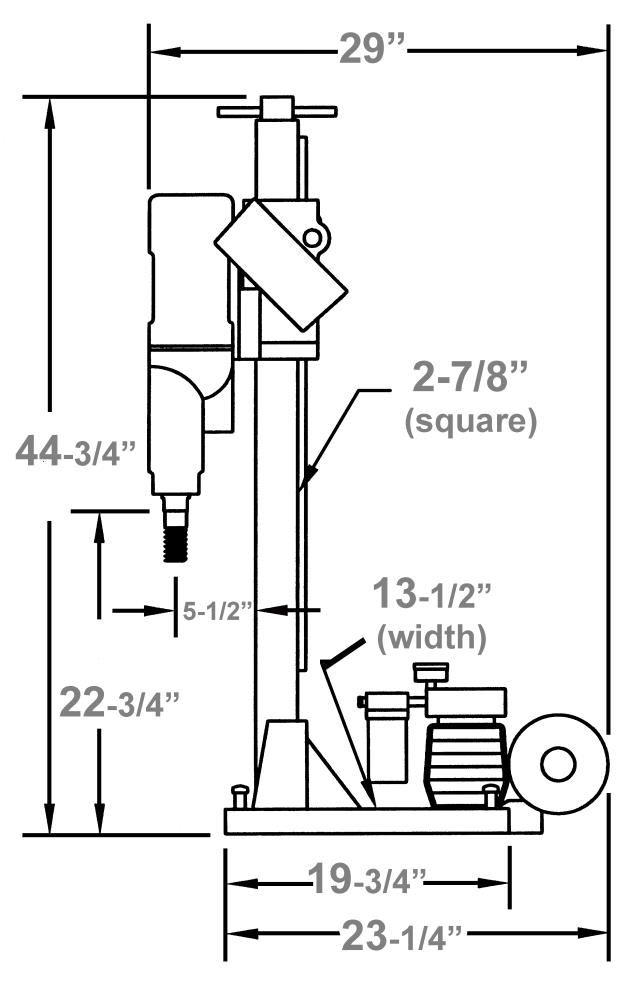 CORE BORE 110VAC CORE DRILL W/M1 STAND view 2