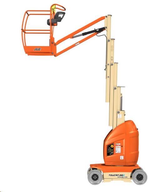 26' VERTICAL MAST BOOM LIFT,JIB,ELECTRIC
