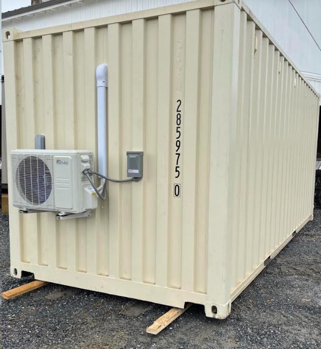 8' X 20' OFFICE CONTAINER WITH HEAT & AC view 2