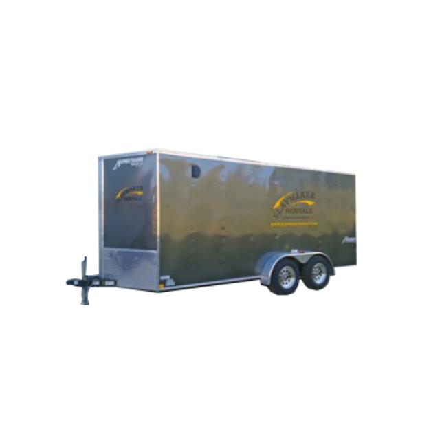 7'X16'X78" ENCLOSED TRAILER W/RAMP DOOR