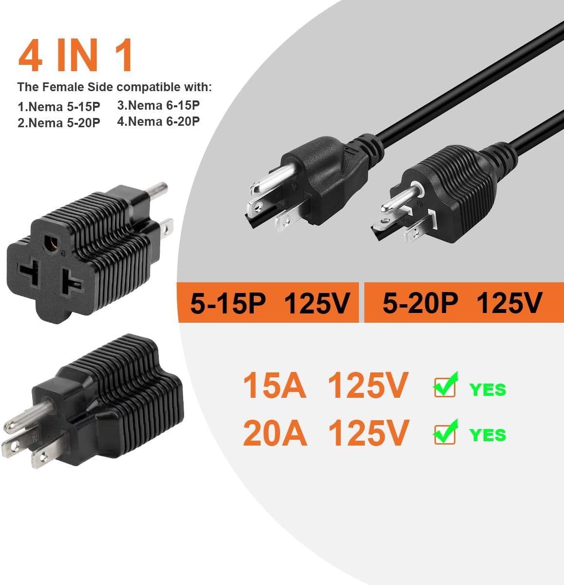 15AMP AC PLUG ADAPTER view 2
