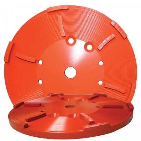 8" HEAVY DUTY ORANGE FLOOR GRINDING HEAD view 2